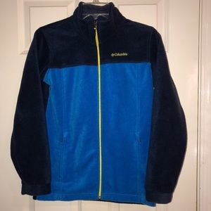 Columbia BOYS Steen Mountain Fleece Jacket Navy L